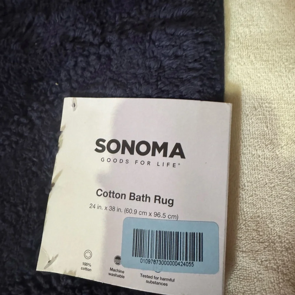 Sonoma cotton bath rug